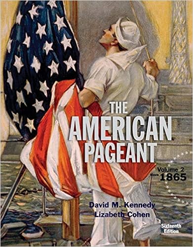 American Pageant Volume 2 Kennedy David M Cohen Lizabeth 9781305075924 Books American Pageant Volume 2 Kennedy David M Cohen Lizabeth 9781305075924 Books