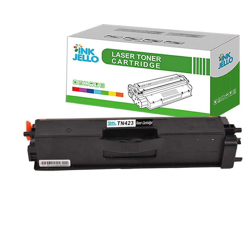Inkjello Toner Cartridge For Printer, Compatible with Brother DCP-L8410CDW HL-L8260CDW HL-L8360CDW MFC-L8690CDW MFC-L8900CDW TN423-B (Black)