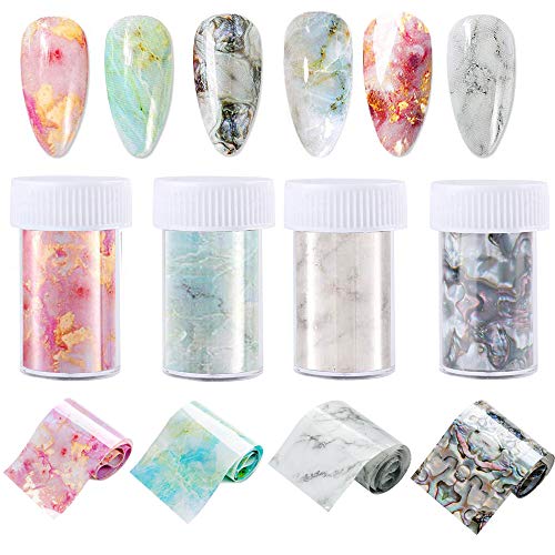 Marble Nail Foil Transfer Sticker, Marble Nail Art Stickers Nail Foils Decals for Women