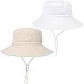 Baby Toddler Sun Hat,Boys Girls Bucket Hat for Kids UPF 50+ Sun Protective Child Summer Beach Hats 0-5 Years