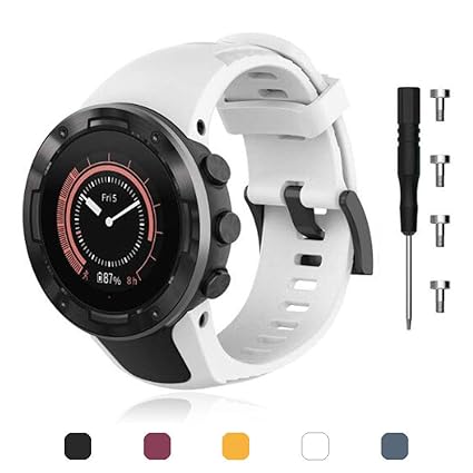 Ficocean Correa de Reloj Compatible para Suunto 5, Pulsera de ...