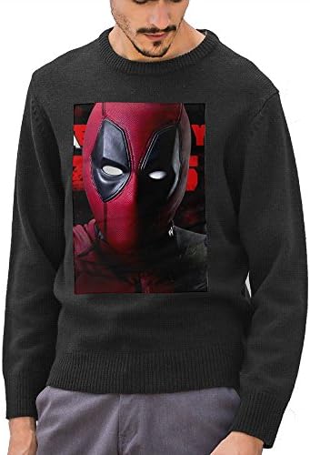 SPINA JR Deadpool Men's Sweatshirt Winter Must Have Ultimate Cotton Crewneck Sweatshirt