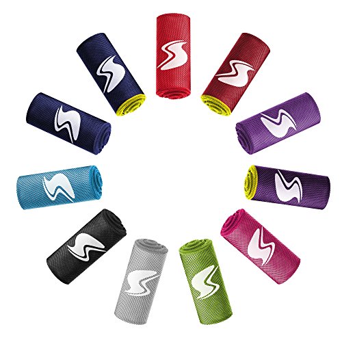 SportsTrail Cooling Towel 50”x20” (Large, Red)