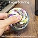 Opard Tri Rainbow Fidget Spinner R188 Central Bearing Colorful for Child and Adult (Zinc Alloy Whirlwind)