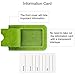 WALNEW Luggage Tag- Initial Bag Tag with Stainless Steel Loop Suitcase Label 2 Pieces Set (Green, 2 Piece)