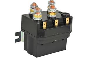 XYZIL 24V DC 400A Winch Reversing Contactor Solenoid DC88P Compatible with Albright Truck ATV SUV Snow Plow Spreader Windlass