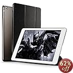 iPad Mini 2 Case, ESR iPad Mini Smart Case Cover [Synthetic Leather] Translucent Frosted Back Magnetic Cover with Sleep/Wake Function [Ultra Slim][Light Weight] for iPad Mini 1/2/3 (Mysterious Black)