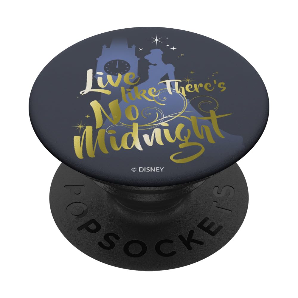 Disney Cinderella Silhouette Live Like There's No Midnight PopSockets Swappable PopGrip