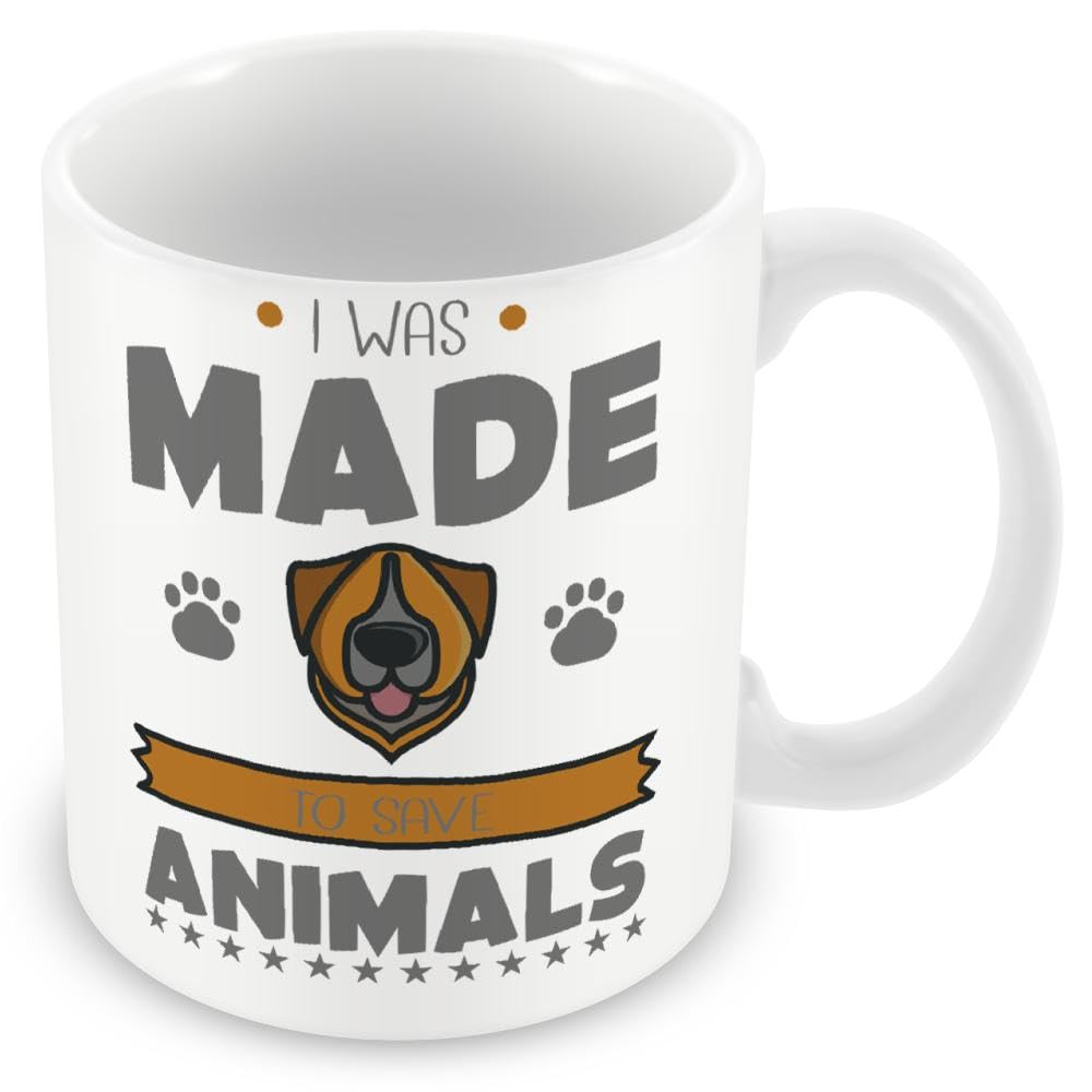 Mug Gift for Vets/Vetinary Worker - I was Made to Save Animals