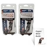 Copper Fit Compression Wrist Sleeve Small Medium SET Left and Right Wrist Sleeve (Small/Medium)