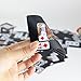 Joyoldelf Creative Playing Cards, Plastic PVC Waterproof Poker Deck of Cards with Black Backing in Box for Cardistry, Magic Trick and Party (Black) (Black-White)