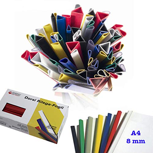 Paper Binds, A4 Diameter 8 mm, Capacity 40 Sheets, Pack of 100, White