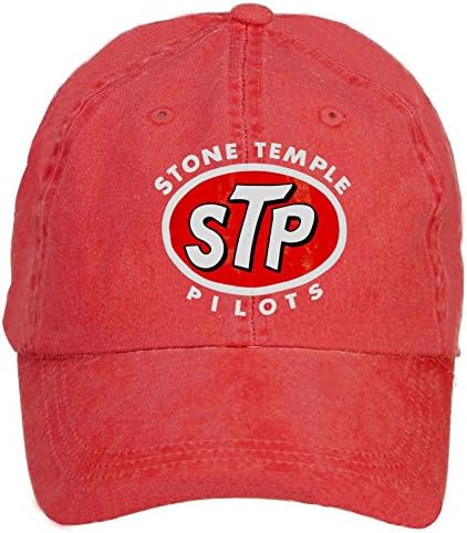 LongDaCo STP Stone Temple Pilots Cotton Baseball Cap with Adjustable Hat Men Red