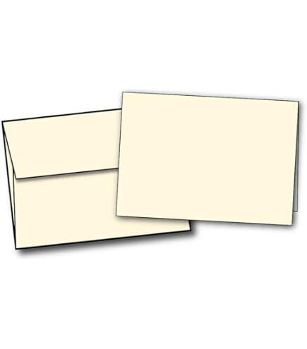 100 Pack Extra Thick Blank White Cards With Envelopes - 5.5x8.5 100lb Cardstock For DIY Printing