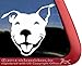 Smiling American Pit Bull Terrier NickerStickers® Vinyl Dog Pitbull Decal Sticker