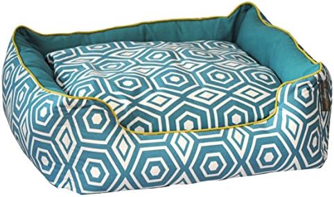ez living home P202C28TQ Honeycomb Couch Bed, Turquoise, L