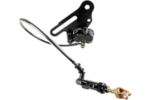 ICONSPORTSS Rear Hydraulic Brake Caliper Master Cylinder Assembly with Pads for 125cc-250cc Dirt Bikes Pit Bikes Motorcycle Apollo SSR Taotao -Fits 16"-18" Rear Wheels