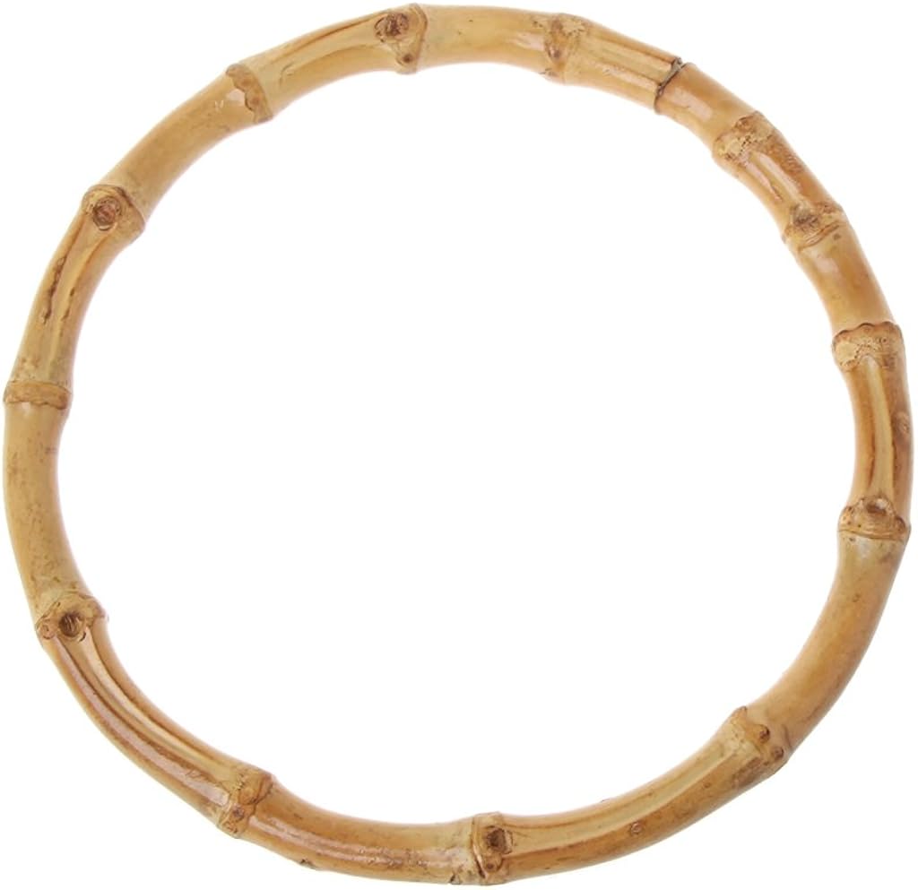 JENOR 1 poignée de sac ronde en bambou pour sac à main fait à la main