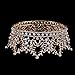 FUMUD Bridal Jewelry Baroque Tiara Crown Women Vintage Headband Rhinestone Crystal Crown (Roes gold)