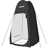 AKOZLIN Portable Pop Up Shower Toilet Tent with Silver Coated 74.8" High | Instant Privacy Dressing Changing Outdoor Shower Room Camp Tent UV Protection 39.5"W