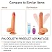 Realistic Dildo with 10 Strong Vibration 360°Swirling Motion for Women, PALOQUETH Dual Density Vibrating Toy Vibrator with Wireless Remote Strong Suction Cup for Beginners Experienced Anal Play