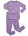 Leveret Marled Purple 2 Piece Pajama 6 Years