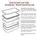 Snitsla Go - Bento Lunch Box Set in Insulated Lunch Bag for Adults - With Sauce Container and Divider to keep Food and Snack separated - Size for Portion Control - Grey