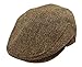 John Hanly & Co. Irish Tweed Flat Cap - Brown Herringbone - Made in Ireland
