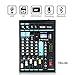 Tenuto Tech Portable Compact Mixer Audio Mixer Analog Mixer 6-Channel Profossional Analog Mixer Console With 3 Band EQ, 48V, DSP Effects MP3/USB/SD Card Playback & Recording System (6 channel)