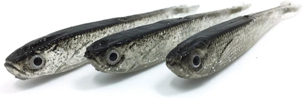 JOHNCOO Soft Plastic Lure Soft Bait Worm Fishing Lures - Pack of 10 (2.75in 0.08oz 10pcs)