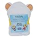 Vesta Baby Hooded Bath Towel and Washcloth Set for Sensitive Skin, Natural Bamboo Rayon 30 x 30 inch Soft Absorbent Towel for Babies, Toddlers, Infants, Little Kids