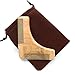 Beard Comb & Shaping Tool by Beard and Burns - 100% Natural Sandalwood Comb - Perfect with Beard Oil & Balms - Anti Static & Snag Free - Great Addition to Beard Kit
