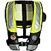 MUSTANG SURVIVAL - High Visibility HIT Inflatable PFD Hydrostatic (Fluorescent Green - One Size) - USCG Approved, 38lbs of Buoyancy, Bright Fluorescent Yellow-Green Inflation Cell