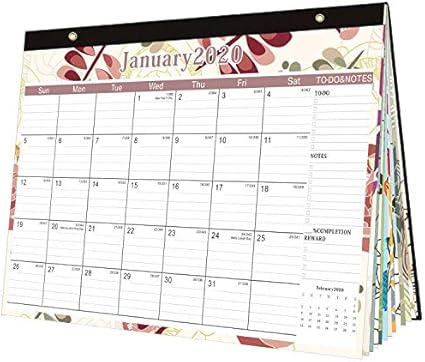 Amazon デスクカレンダー 19 デスクカレンダー 7月19 17インチ X 12インチ 先生 月間デスクパッド カレンダー 学年 18ヶ月 Lサイズ 罫線ブロック カレンダー 文房具 オフィス用品