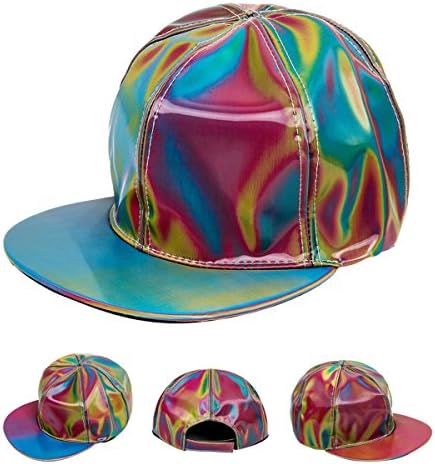 to The Future: Marty McFly Cap Rainbow Colorful Reflective Hat
