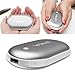 Letouch Rechargeable Hand Warmer 5200mAh Power Bank, Portable USB Electric Hand Warmers Double-Sided Heating Mobile External Battery Charger Best Gift in Winter for Women,Man (Silver)