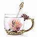 Glass Coffee Mug Tea Cup Nice Xmas Christmas Gift For Women Daughter Her Mother