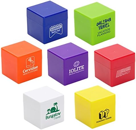 100 Customized Cube-It Flavored Lip Balm With Your Logo or Message