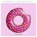 Floatie Kings: Strawberry Frosted Donut Pool Float | Giant Premium Inflatable, Summer Pool or Beach Fun, Strengthened PVC Fabric, Includes Patch Kit