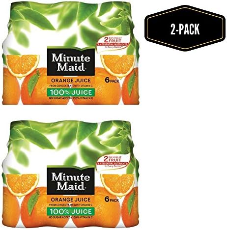 Minute Maid Juices to Go - Orange - 10 oz - 6 ct (Pack of 2)