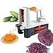 Spiral Vegetable Slicer 3 Blades Multifunctional Handheld Vegetable Shredder Veggie Pasta Zucchini Spaghetti Noodle Maker (Grey)