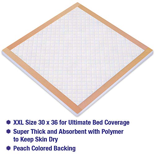 Inspire XL 30 x 36 Ultra 100 Grams Super Absorbent Bed Pads for
