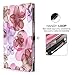 MoKo Case for Fire HD 10 Tablet (5th Generation, 2015 Release) - Slim Folding Cover with Auto Wake/Sleep for Amazon Fire HD 10.1 Inch Tablet, Floral Purple