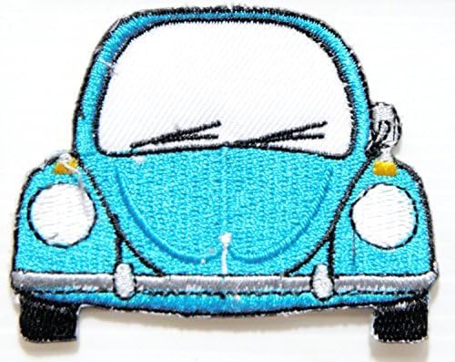 Blue Vw Volkswagen Bug Beetle Racing Car Logo Jacket T-shirt Patch Sew Iron on Embroidered Badge Emblem Sign