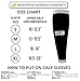 SB SOX Compression Calf Sleeves (20-30mmHg) for Men & Women - Perfect Option to Our Compression Socks - For Running, Shin Splint, Medical, Travel, Nursing, Cycling, and Leg Pain (Black/Gray, Small)
