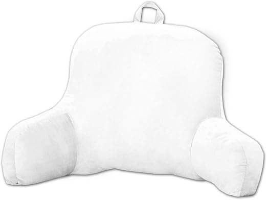 Amazon Com Micro Plush Back Support W Arms Bed Rest Pillow