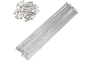 SENQI Bicycle Steel/Stainless Steel Spokes 80mm-297mm with Copper Cap 36pcs
