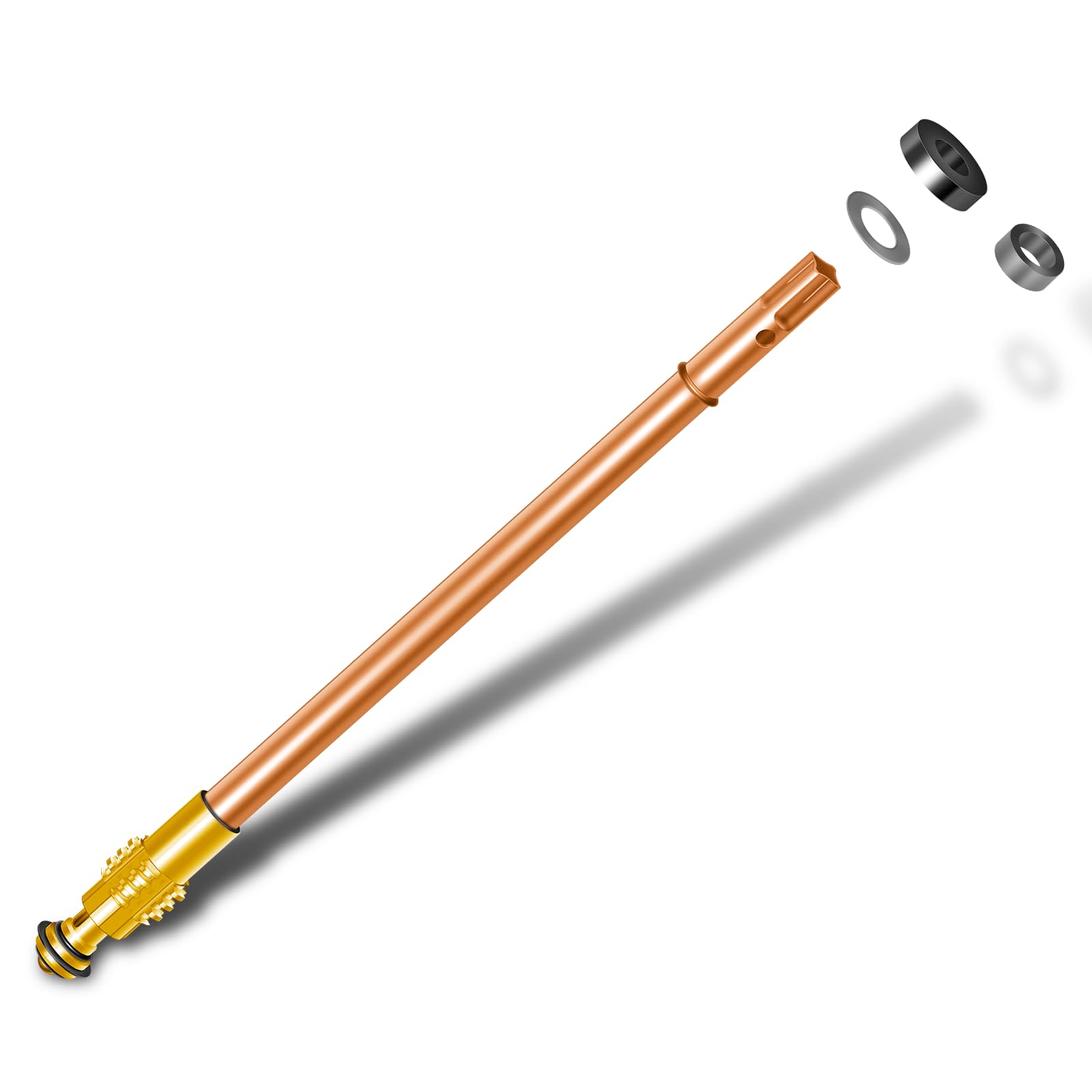 Photo 1 of 123-0092 Stem Assembly for 500 Series Mansfield Style Full-turn Hydrants from 1970 to 2006, 10-inch Overall Length, Prevent Leakage