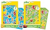 Sesame Street Sticker Packs - 10 Sheets Total! Featuring Elmo, Big Bird, Cookie Monster and More of Your Favorite Characters