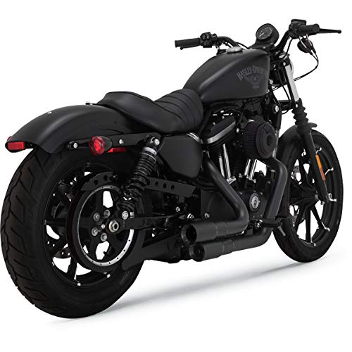 Vance-Hines-Mini-Grenades-2-into-2-Exhaust-Black-for-09-19-Harley-XL883N